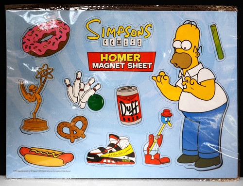 The simpsons magnet sheet - the,