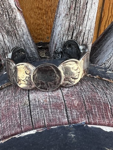 Buffalo nickel cuff native - buffalo,