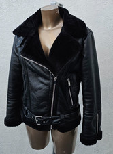 Topshop Faux Fur Suede Leather