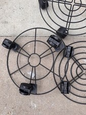 2 x Round Flower Pot Stand Plant Movers Trolley for Indoor  Or Outside  26cm