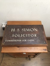 Vintage Bronze Enamel Letters