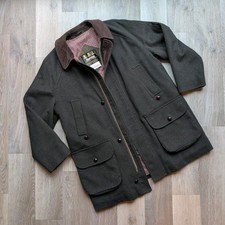 Barbour Loden Tweed Wool Coat