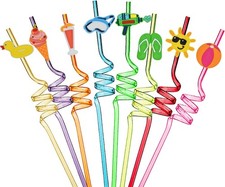 8 Pieces Plastic Straws