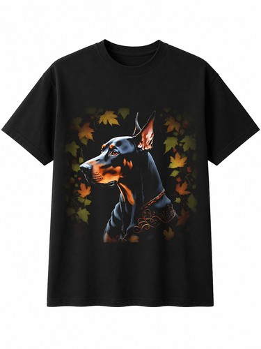 Dark fantasy doberman - doberman, in