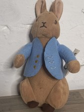 Peter Rabbit Small Plush Toy 6" Tall Polyester (The World of Beatrix Potter)
