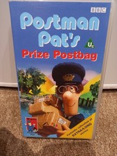 Vintage 90's POSTMAN PATS prize post bag. very hard to find . VHS Video Tape
