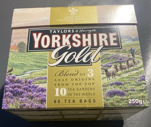 Yorkshire gold tea empty paper - tea,