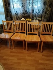 4dinning chair set pinewood - set,