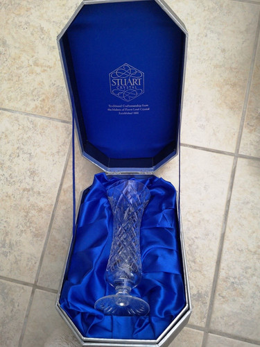 Stuart crystal flower vase - stuart,