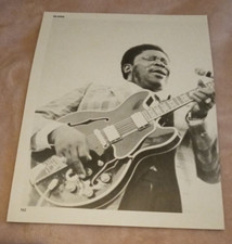 BB KING ON GUITAR 11  3/4 inches (30 cm ) x 9 inches (23 cm)