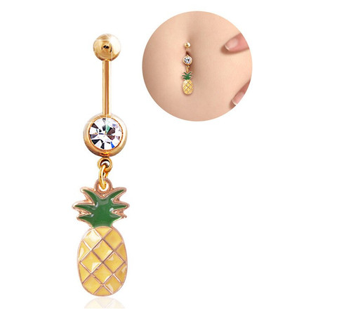 Pineapple crystal gold belly - gold,