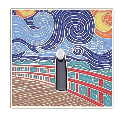 Face van gough starry night - starry,