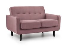 Flamingo Pink Velvet Sofa 2