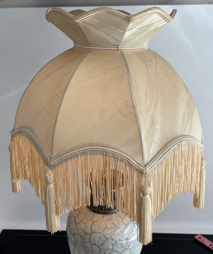 Large vintage silk - vintage, scalloped