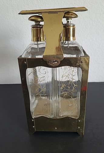 Vintage brass glass musical - vintage, &