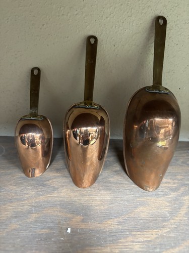 Vintage solid copper - vintage, scoop