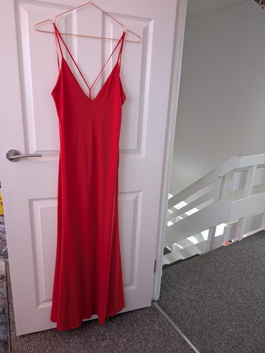 Zara red sleeveless maxi
