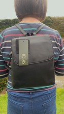 Jobis Black Leather Backpack