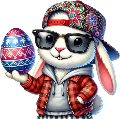Easter hip hop bunny rabbit - hip,