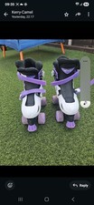 Smyths Toys Purple,white And Black Girls Roller Skates (Size 33-36)