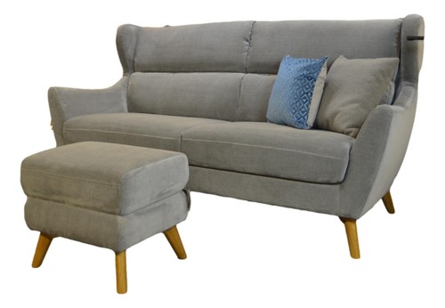 Retro seater sofa - +, stool