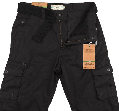 Mens black next - black, slim