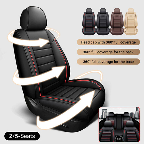 Leather seat covers - covers, 2/5