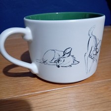 Disney Store Genuine Sketch Art Bambi Stackable Mug 
