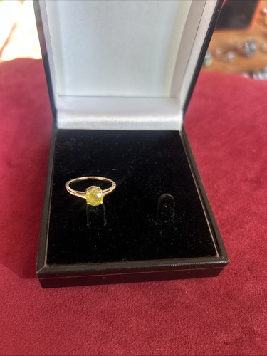 Ambilobe sphene ring - sphene, gold