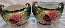 Jardiniere Victorian Style Planter. Rose pattern. Pair. 30cm Wide