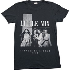 Little Mix T Shirt  Medium Women Ladies Black Cotton Tour Concert Pop Music 2018