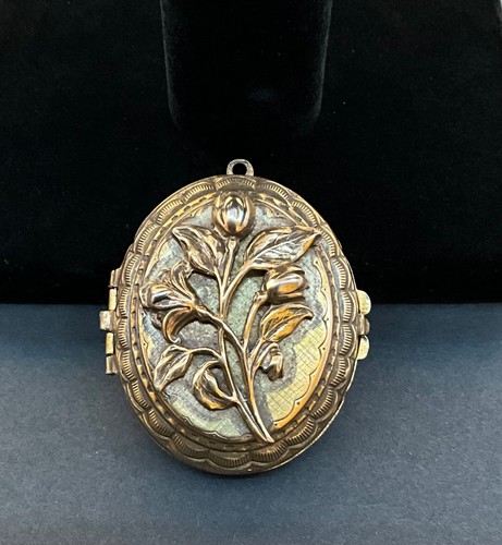 Vintage coro oval locket - coro,