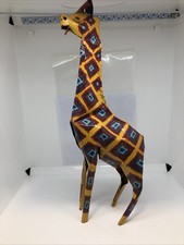 African Tin Metal Giraffe Art