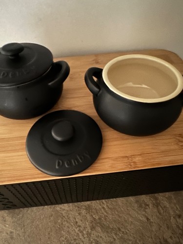 Denby black mini casserole