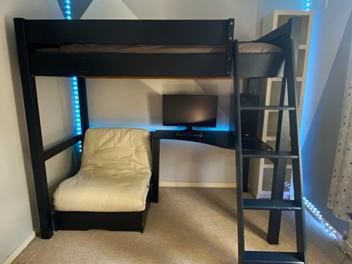 Aspace black wooden single - aspace,