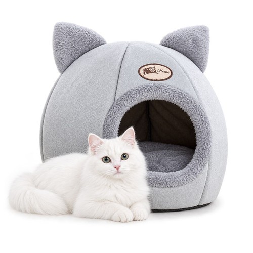 Deep sleep winter cat bed - sleep,