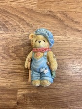 Cherished Teddies Figurine Tiny Ted Bear “God Bless Us Everyone” 1994 Lic Enesco
