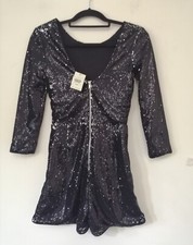 Miss Selfridge Black Sequin