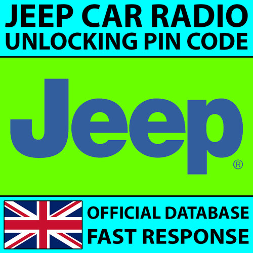 Jeep radio unlocking pin - jeep,