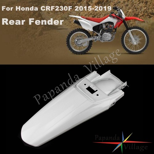 Dirt bike rear - fender, white
