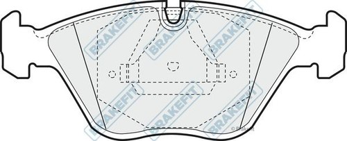 Apec blue front brake pad - apec, set