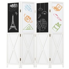 4 Panel Room Divider with 2
