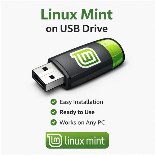 Linux mint usb - 22.3, drive