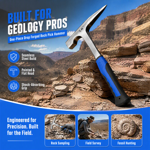Rock pick hammer non - rock, grip