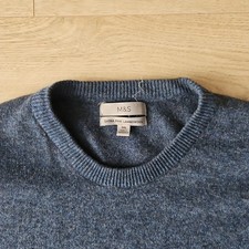 M&S Lambswool Jumper Wool Mens