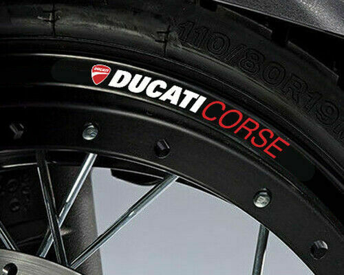 Ducati corse wheel decal - 8x,