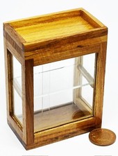 Dolls House Shop Display Large Wood And Glass Shelf Unit Accessory tumdee