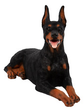 Doberman Ornament Laying Dog Statue Garden Home Decor  indoor or Outdoor X-Large