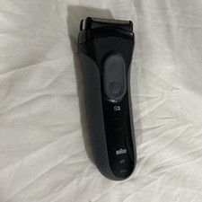 Braun Series 3 - S3 3000s Wet & Dry Electric Foil Shaver NO CHARGER - Black grey