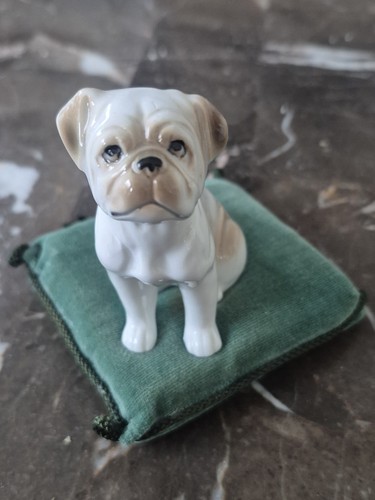 Vintage bone china dog - vintage, bone,